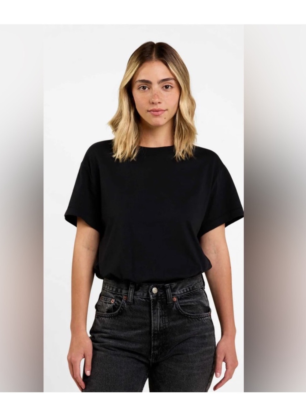 Nuuds Everyday T-shirt Bodysuit Black Basic XXL
